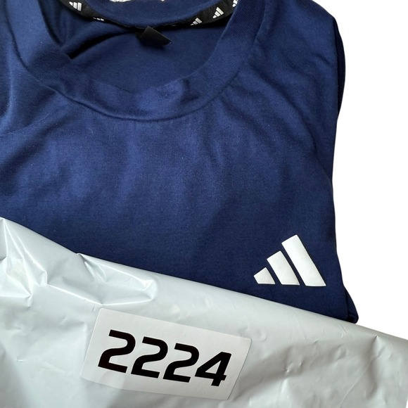 Adidas Aeroready Training T Shirt Mens Large 2XL Blue Athletic Gym Workout - Picture 10 of 10